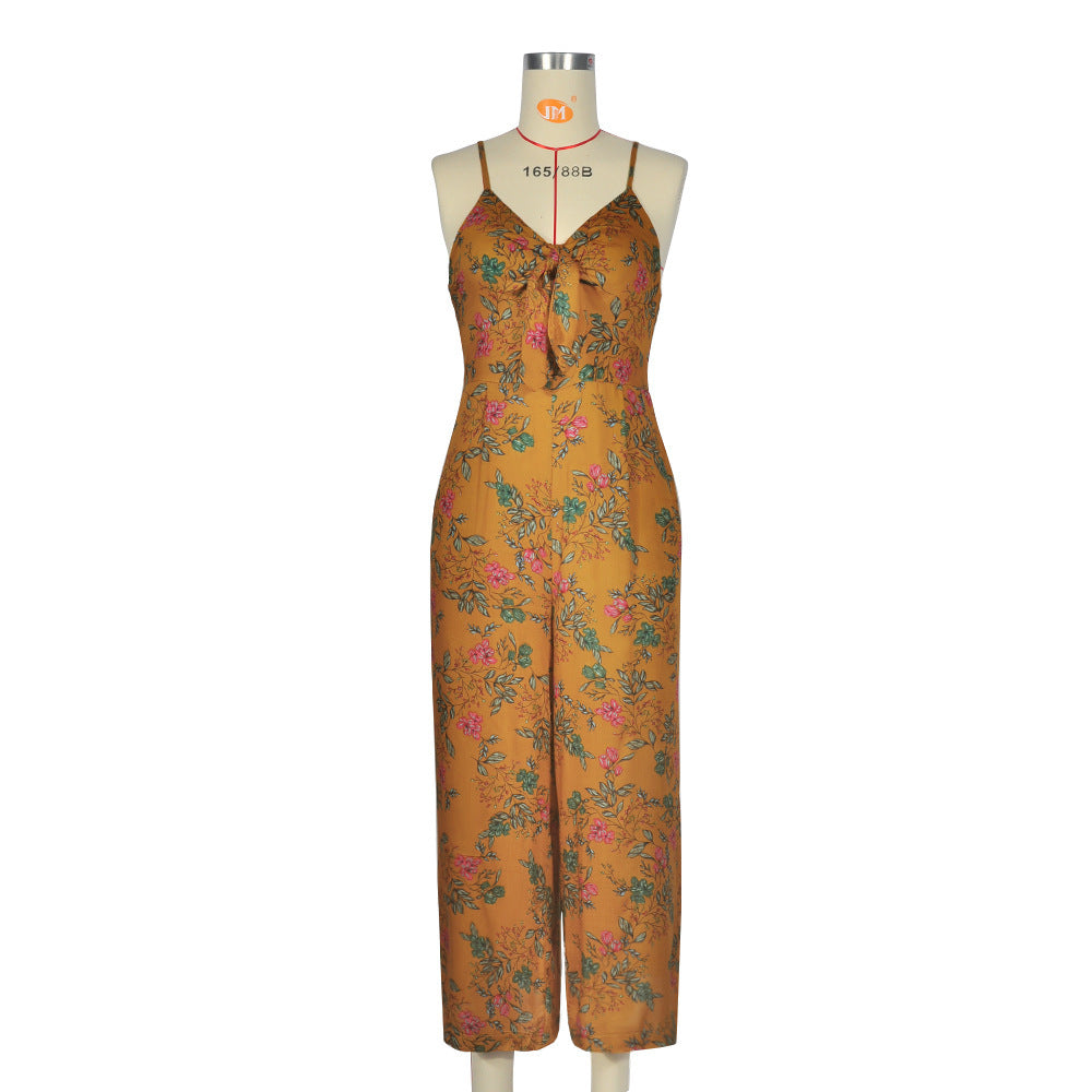 Combinaison Sans Manches Dos Nu Femme – Élégante & Légère en Polyester