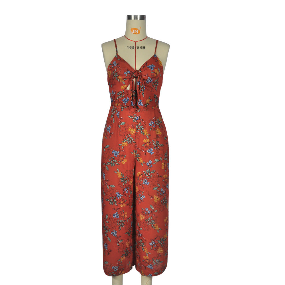 Combinaison Sans Manches Dos Nu Femme – Élégante & Légère en Polyester