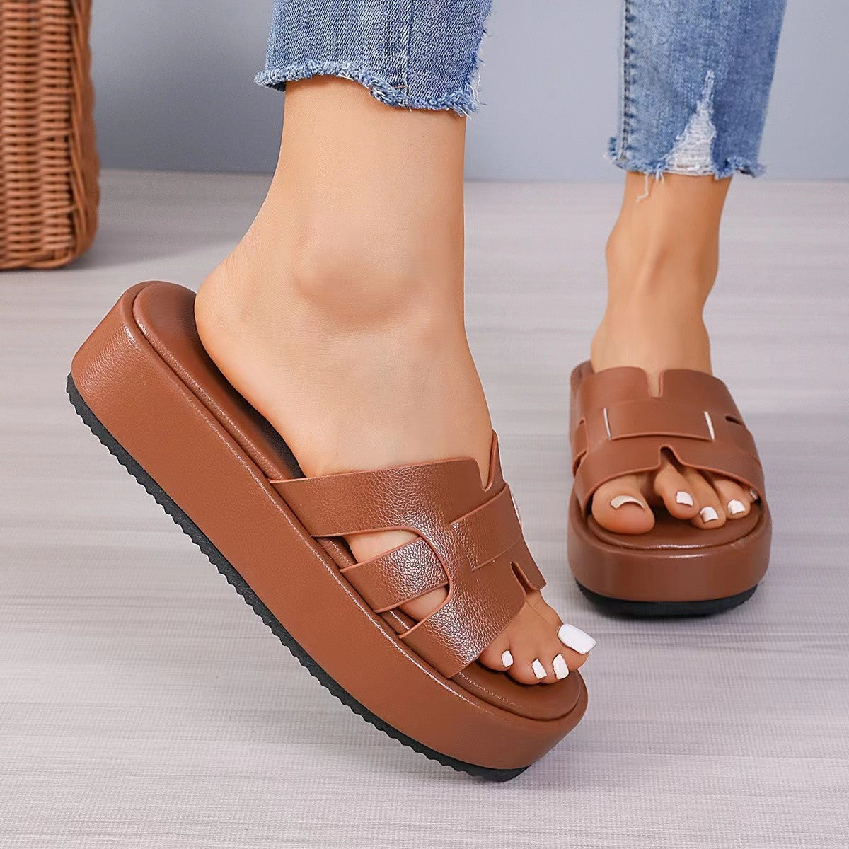 Sandales Plateforme Femme – Style Casual & Coloré Été 2025