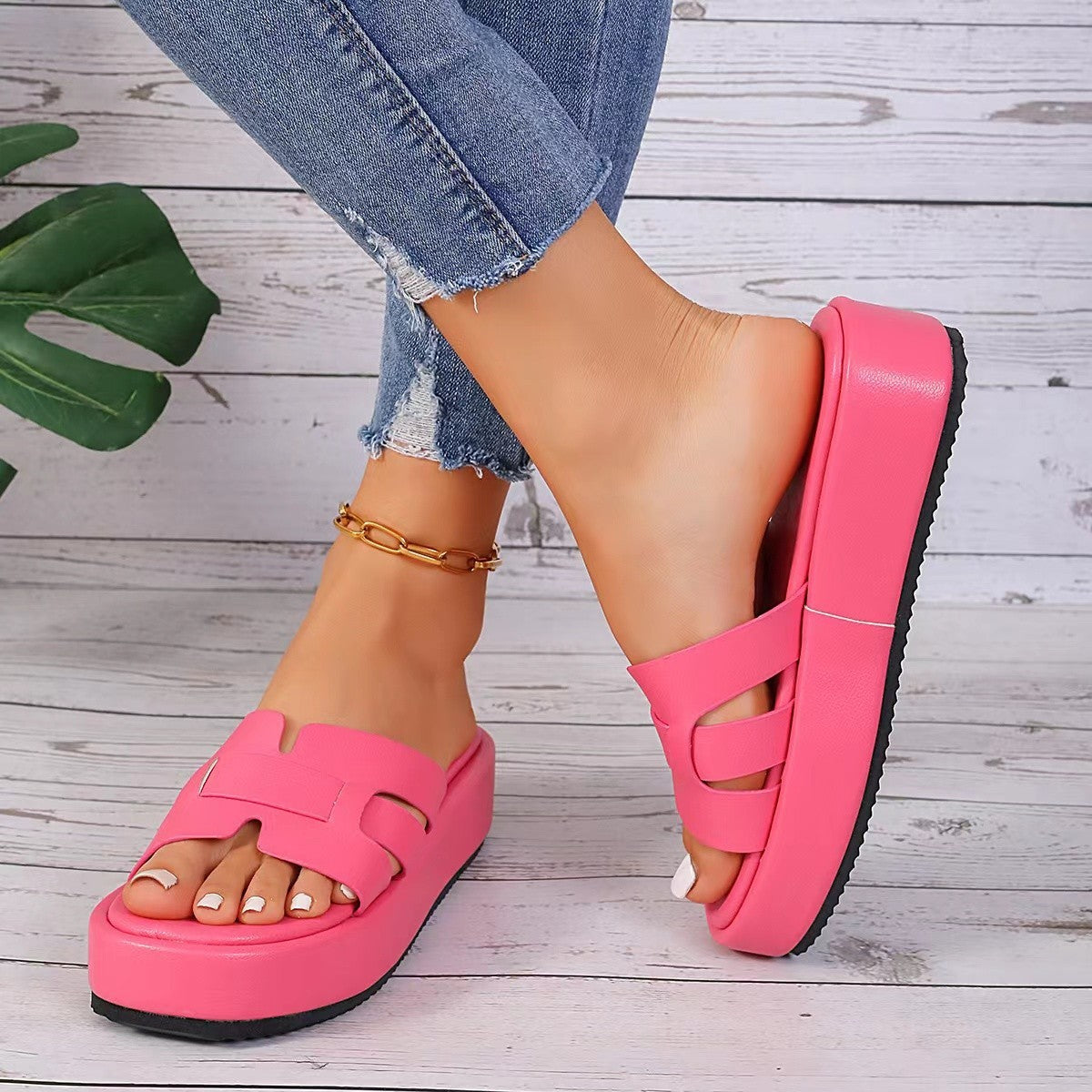 Sandales Plateforme Femme – Style Casual & Coloré Été 2025
