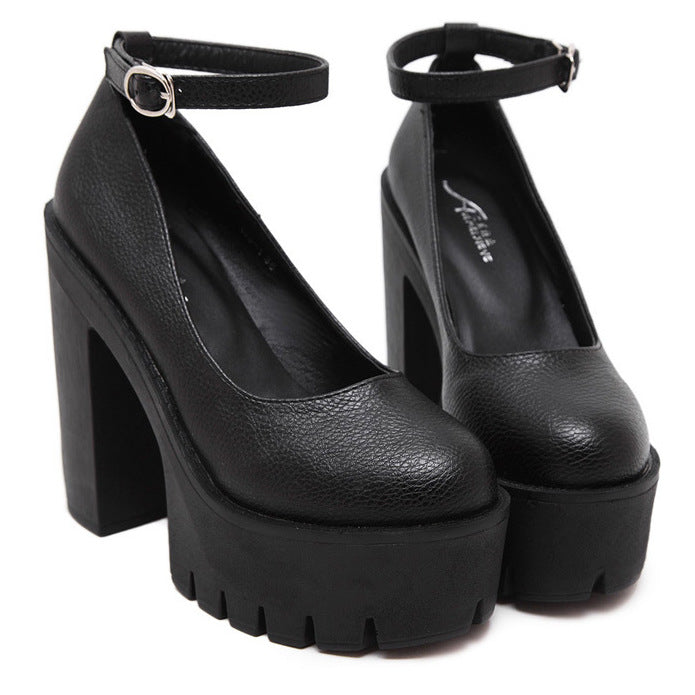 Escarpins Femme à Boucle – Style Européen Chic avec Talons & Finitions PU