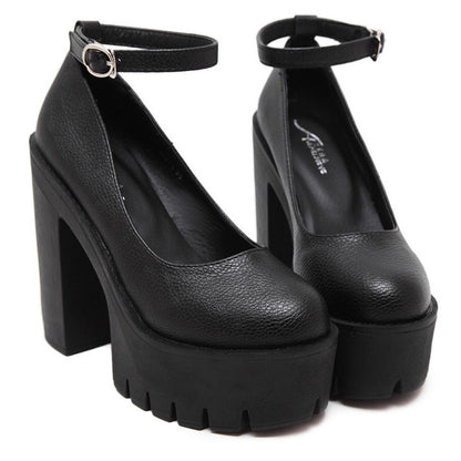 Escarpins Femme à Boucle – Style Européen Chic avec Talons & Finitions PU