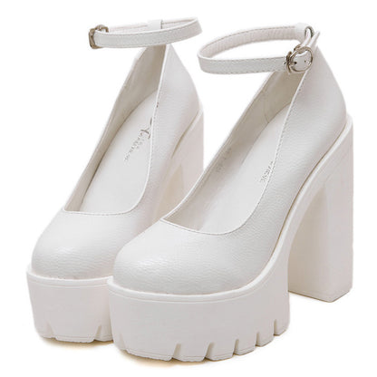 Escarpins Femme à Boucle – Style Européen Chic avec Talons & Finitions PU