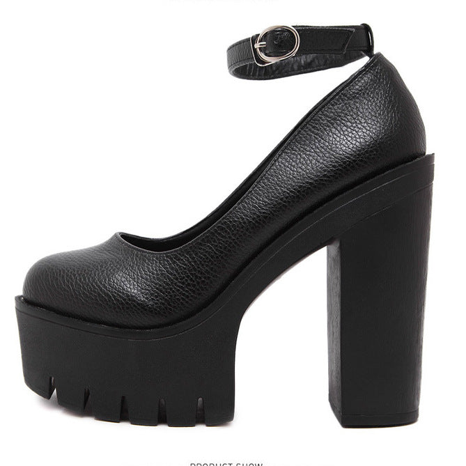 Escarpins Femme à Boucle – Style Européen Chic avec Talons & Finitions PU