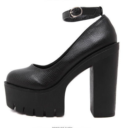 Escarpins Femme à Boucle – Style Européen Chic avec Talons & Finitions PU