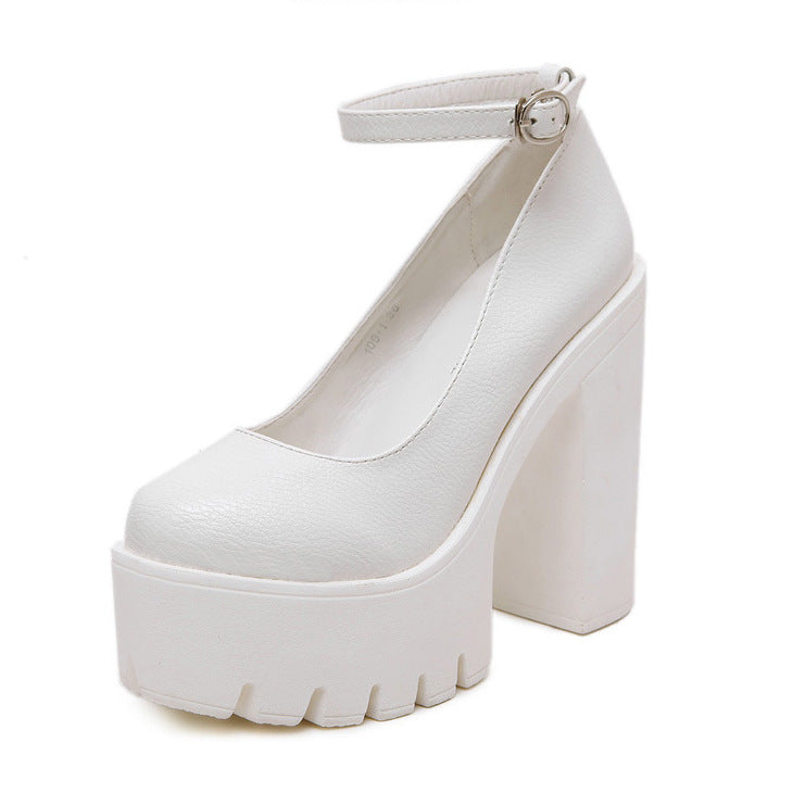 Escarpins Femme à Boucle – Style Européen Chic avec Talons & Finitions PU