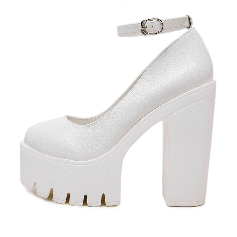 Escarpins Femme à Boucle – Style Européen Chic avec Talons & Finitions PU