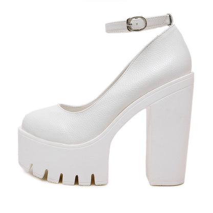 Escarpins Femme à Boucle – Style Européen Chic avec Talons & Finitions PU