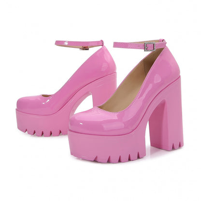 Escarpins Femme à Boucle – Style Européen Chic avec Talons & Finitions PU